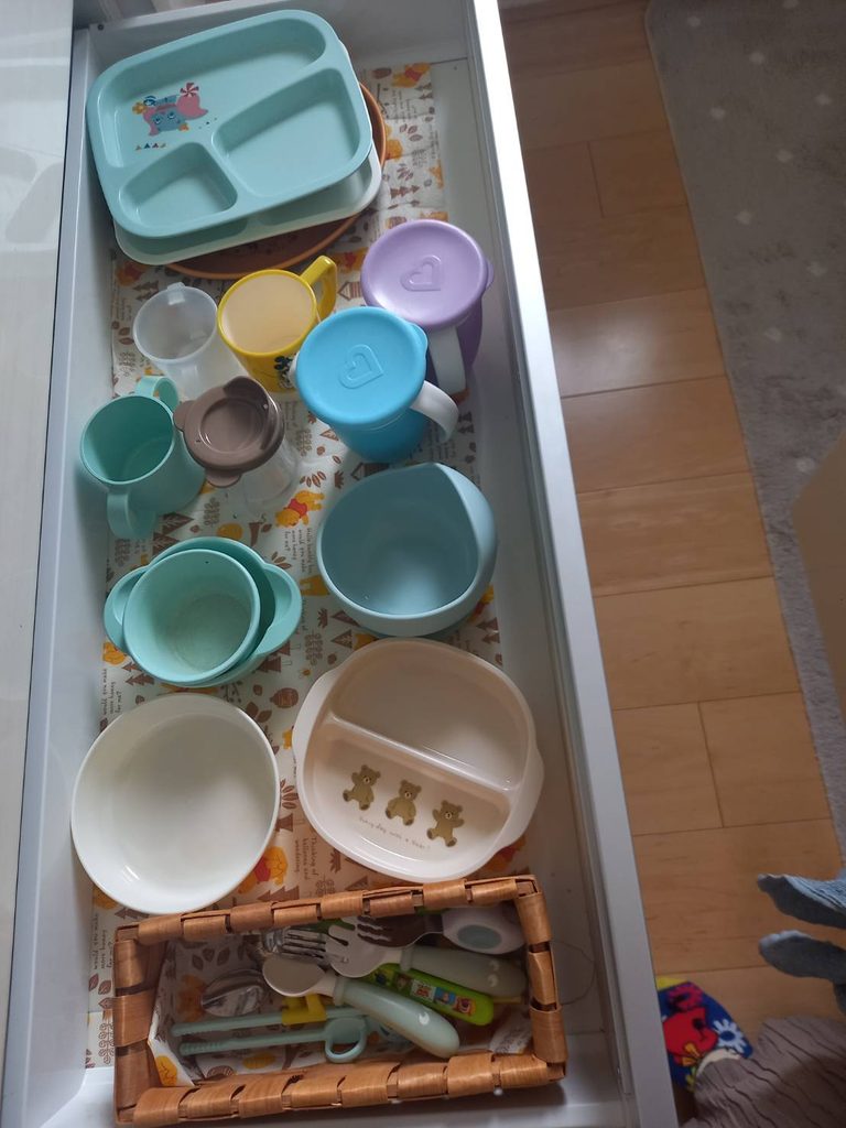 食器の見直し After:子ども用食器を整理した状態